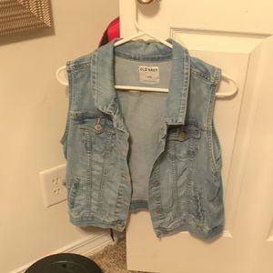 Old navy denim vest